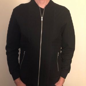 Black bomber jacket